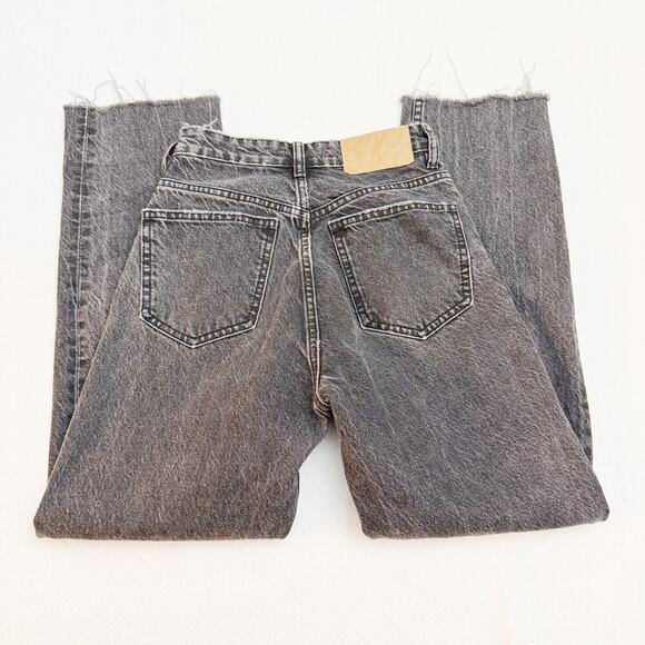 Zara Distressed Denim Vintage Black Jeans Size 0 - Picture 7 of 7